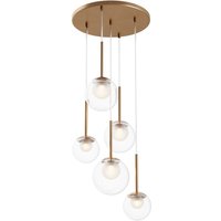 Pendelleuchte Metall Glas G9 Ø 58 cm H: max. 344,1 cm Pendelleuchte Metall Glas G9 Ø 58 cm H: max. 344,1 cm von Maytoni