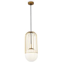 Pendelleuchte Metall Glas Ø 20 cm H: max. 176 cm E27 von Maytoni