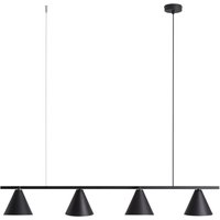 Pendelleuchte Metall Schwarz 4-flammig 120 cm lang Pendelleuchte Metall Schwarz 4-flammig 120 cm lang von ALDEX