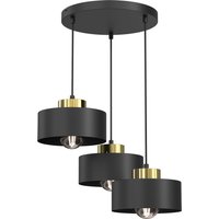 Pendelleuchte Metall Schwarz Gold B:46 cm E27 Loft Pendelleuchte Metall Schwarz Gold B:46 cm E27 Loft von Luminex