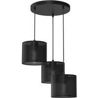 Pendelleuchte Metall Schwarz Ø45 cm E27 Loft 3-flammig Pendelleuchte Metall Schwarz Ø45 cm E27 Loft 3-flammig von Luminex