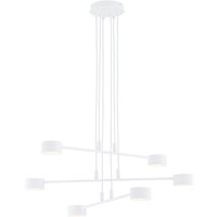 Pendelleuchte Metall Weiß B: 70 cm H: max. 100 cm verstellbar Pendelleuchte Metall Weiß B: 70 cm H: max. 100 cm verstellbar von Emibig