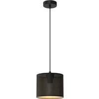 Pendelleuchte Metall in Schwarz Gold Ø18 cm E27 Loft von Luminex