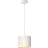 Pendelleuchte Metall in Weiß Gold Ø18 cm rund E27 Loft Pendelleuchte Metall in Weiß Gold Ø18 cm rund E27 Loft von Luminex