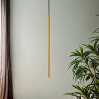 Pendelleuchte Ø 2,5 cm G9 in Gold matt Zylinder schmal von Nowodvorski