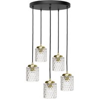 Pendelleuchte Ø 45 cm Messing Eisen Glas E27 verstellbar von Ghidini Giovanni Battista