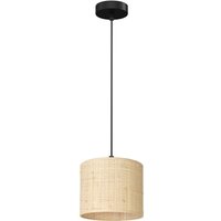 Pendelleuchte Rattan Metall Ø18 cm rund E27 Loft von Luminex