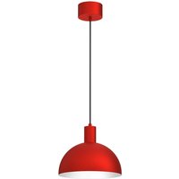 Pendelleuchte Rot Metall B:29 cm E27 Loft dekorativ von Luminex