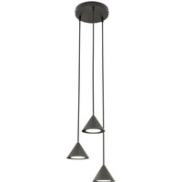 Pendelleuchte Schwarz Metall 3-flammig GX53 Modern von Emibig