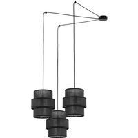 Pendelleuchte Schwarz Stoff XXL B: max. 4 m 3-flammig E27 Pendelleuchte Schwarz Stoff XXL B: max. 4 m 3-flammig E27 von TK Lighting