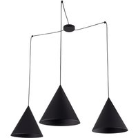 Pendelleuchte Schwarz XXL verstellbar 3-flammig E27 CODY Pendelleuchte Schwarz XXL verstellbar 3-flammig E27 CODY von TK Lighting
