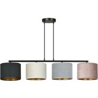 Pendelleuchte Stoff Metall L: 97 cm 4-flammig E27 CYRIL Pendelleuchte Stoff Metall L: 97 cm 4-flammig E27 CYRIL von Emibig