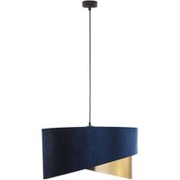 Pendelleuchte Stoff Ø 50 cm Samt Optik Blau Gold 3x E27 Pendelleuchte Stoff Ø 50 cm Samt Optik Blau Gold 3x E27 von TK Lighting