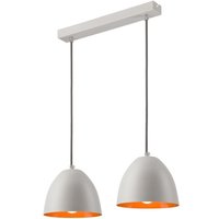 Pendelleuchte Wohnzimmerlampe Weiß Kupfer Metall von Lamkur