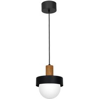 Pendelleuchte blendarm Glas Holz Metall Ø20 cm Modern Pendelleuchte blendarm Glas Holz Metall Ø20 cm Modern von Luminex