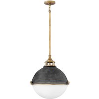 Pendelleuchte rund Ø 45,7 cm Metall Glas 3x E27 von ELSTEAD