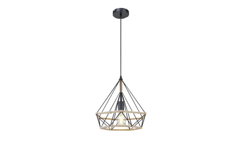 Globo Lighting Pendelleuchte   ¦ schwarz ¦ Maße (cm): H: 150  Ø: 38 Lampen & Leuchten > Pendelleuchten - Höffner