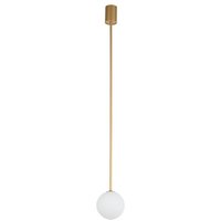 Pendelleuchte verstellbar Kugel G9 Ø 12 cm in Gold Weiß Pendelleuchte verstellbar Kugel G9 Ø 12 cm in Gold Weiß von Nowodvorski