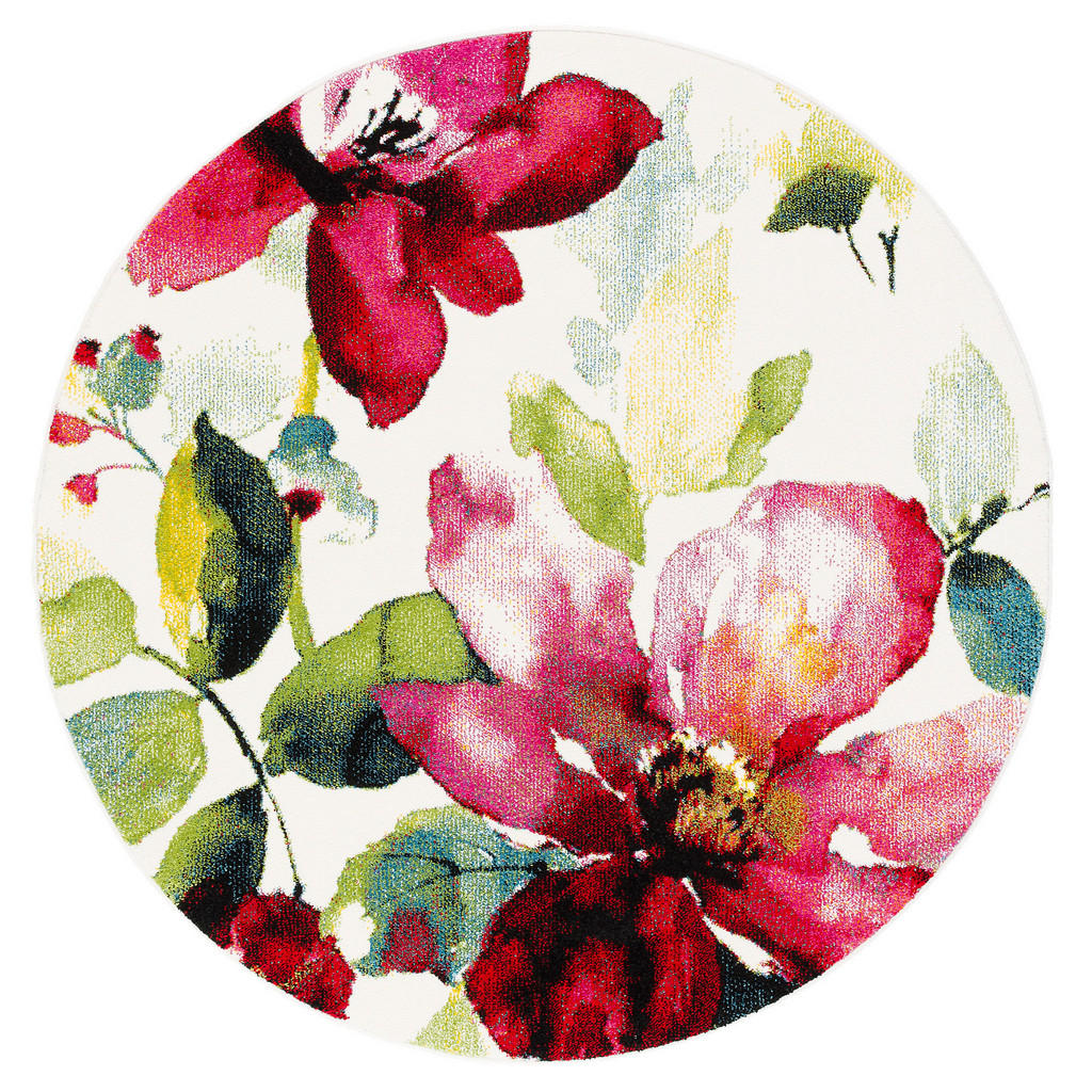 Pergamon Designer, Rosa, Textil, Rund, 200x200 cm, Teppiche & Böden, Teppiche von Pergamon