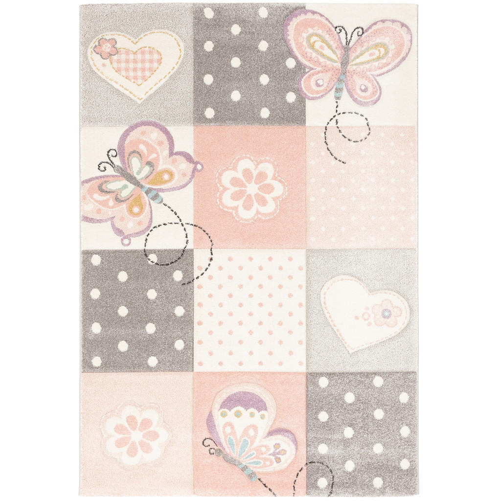 Pergamon Kinder, Rosa, Textil, 160x230 cm, Teppiche & Böden, Teppiche, Teppich Kinderzimmer von Pergamon