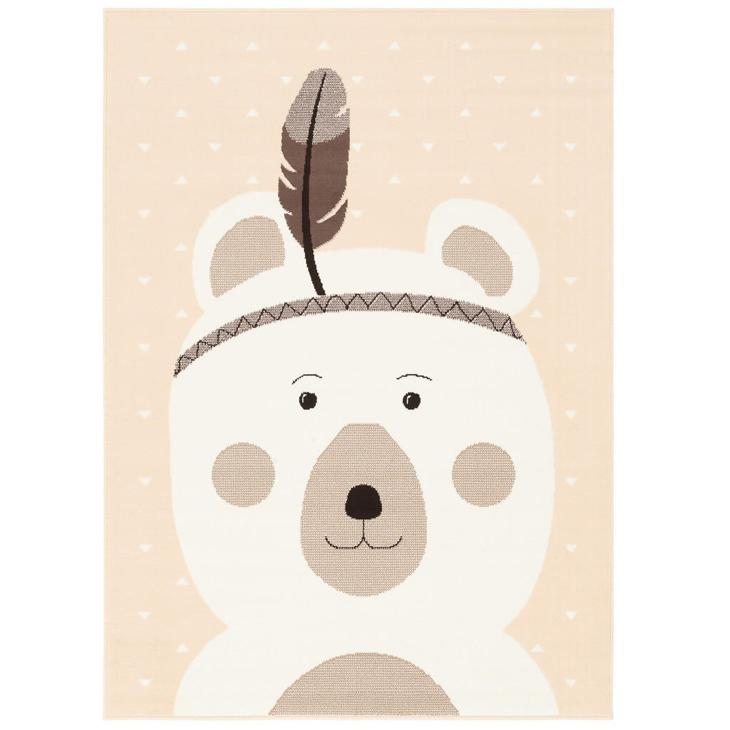 Pergamon Kinderteppich, Rosa, Textil, Animalprint, 200x290 cm, Teppiche & Böden, Teppiche, Teppich Kinderzimmer von Pergamon