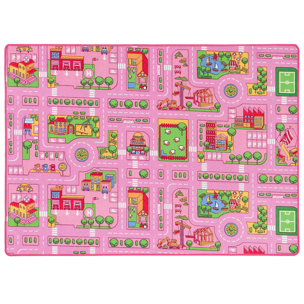 Pergamon Strassenteppich, Rosa, Textil, 200x300 cm, Teppiche & Böden, Teppiche, Teppich Kinderzimmer Pergamon Strassenteppich, Rosa, Textil, 200x300 cm, Teppiche & Böden, Teppiche, Teppich Kinderzimmer von Pergamon