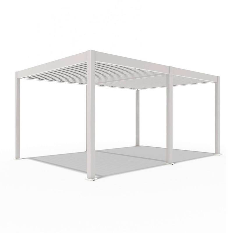 Pergola Deluxe ca. 530x360 cm Weiß Netzbetrieb inkl.LED