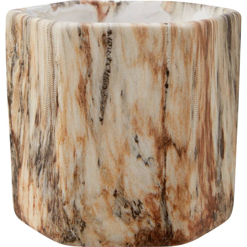 Pflanzgefäß Marmor 8,2 cm x 9 cm x 9 cm Mehrfarbig Weiß-Braun