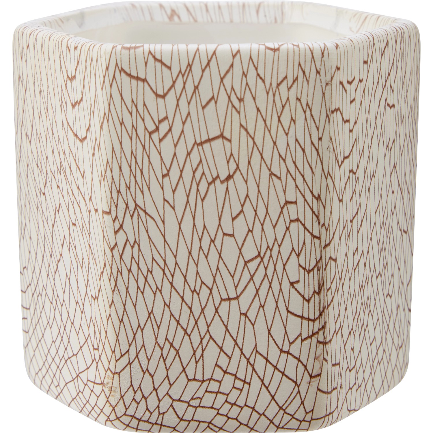 Pflanzgefäß Marmor 8,2 cm x 9 cm x 9 cm Mehrfarbig Weiß-Rotbraun Pflanzgefäß Marmor 8,2 cm x 9 cm x 9 cm Mehrfarbig Weiß-Rotbraun