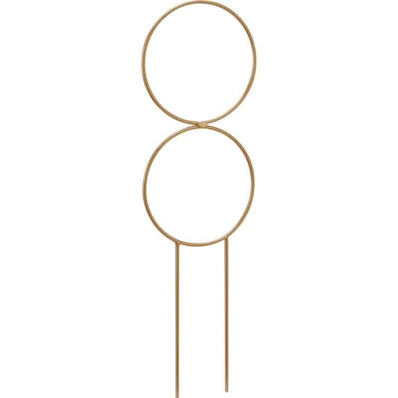 Pflanzstab Form 1 Metall 10 cm x 0,3 cm x 34 cm Goldfarben