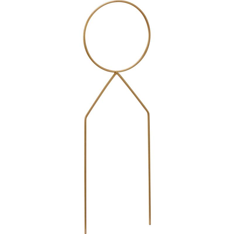 Pflanzstab Form 2 Metall 10 cm x 0,3 cm x 34 cm Goldfarben