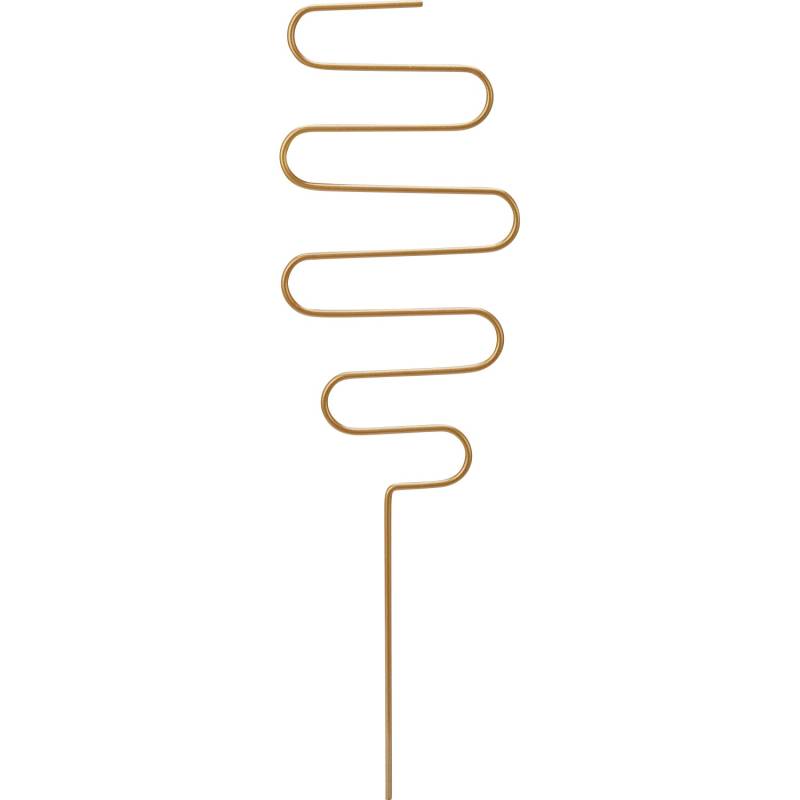 Pflanzstab Form 3 Metall 10 cm x 0,3 cm x 34 cm Goldfarben