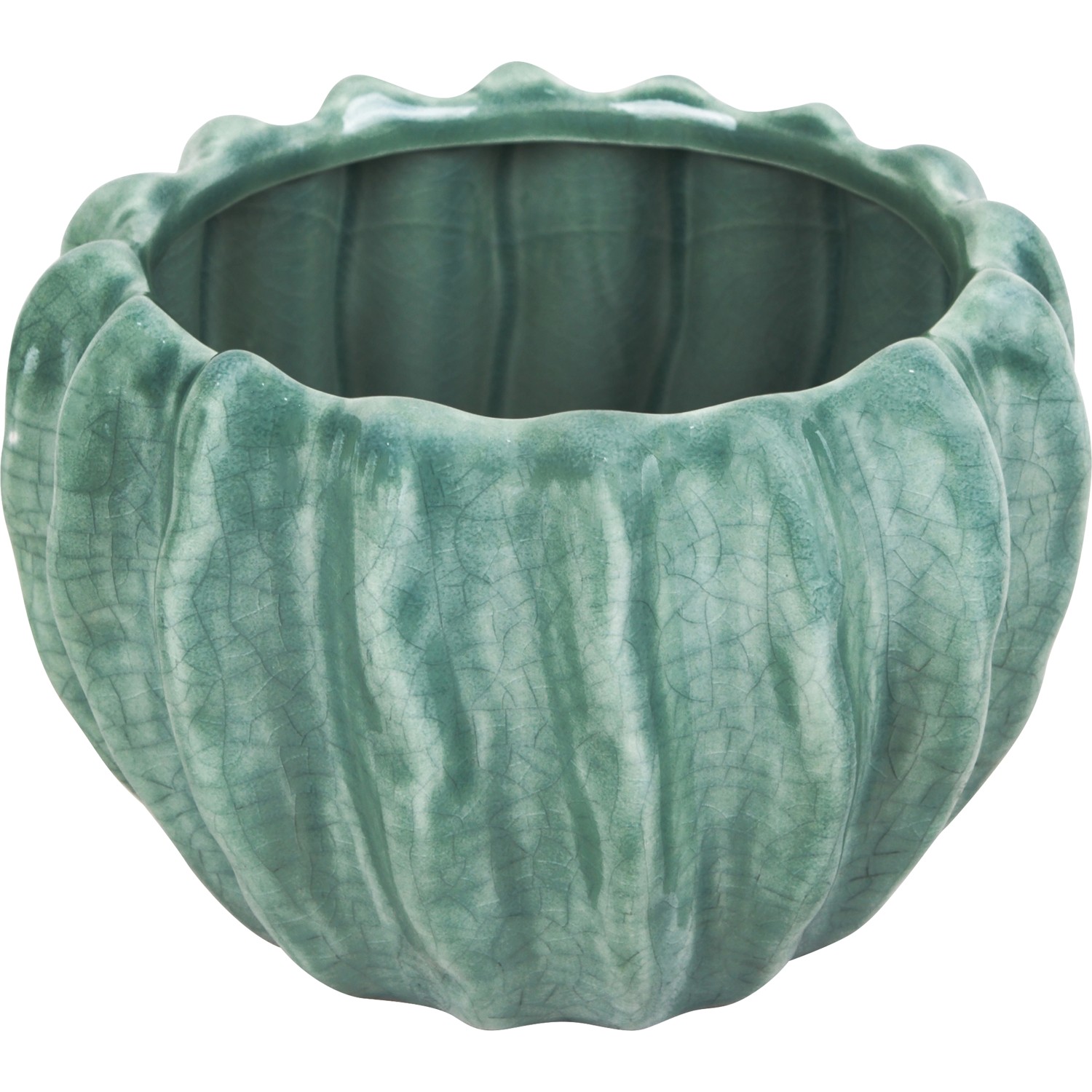 Pflanztopf 13 cm x Ø 18 cm Grün Pflanztopf 13 cm x Ø 18 cm Grün