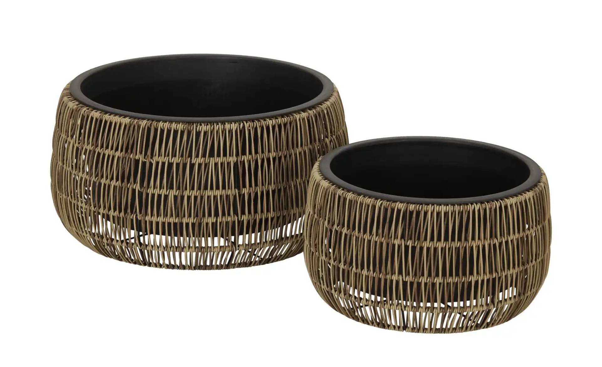 Pflanztopf  2er Set   ¦ braun ¦ Polyethylen Ø: 48.0 Dekoration > Dekoartikel - Möbel Kraft