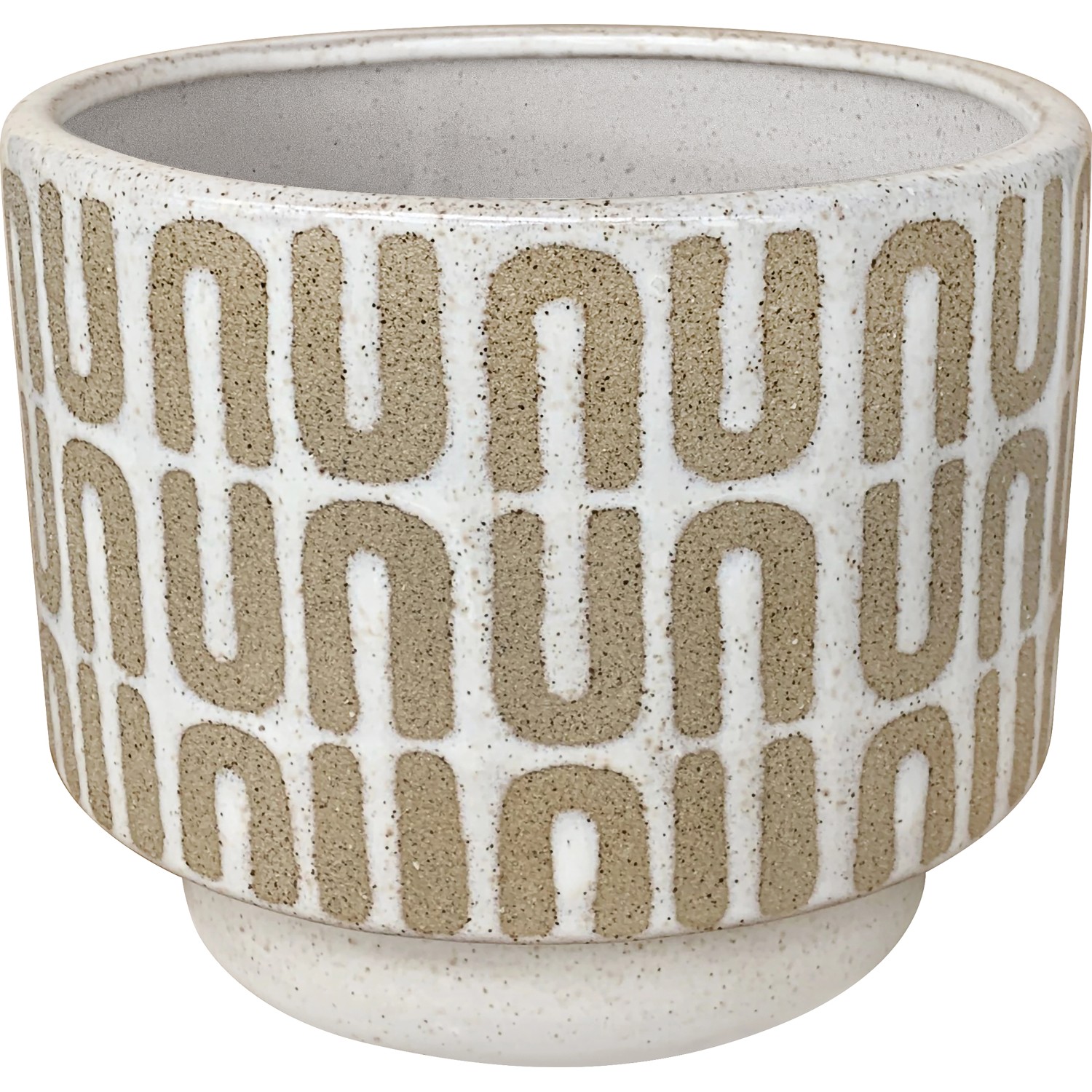 Pflanztopföpfe rundMuster Beige Pflanztopföpfe rundMuster Beige von -