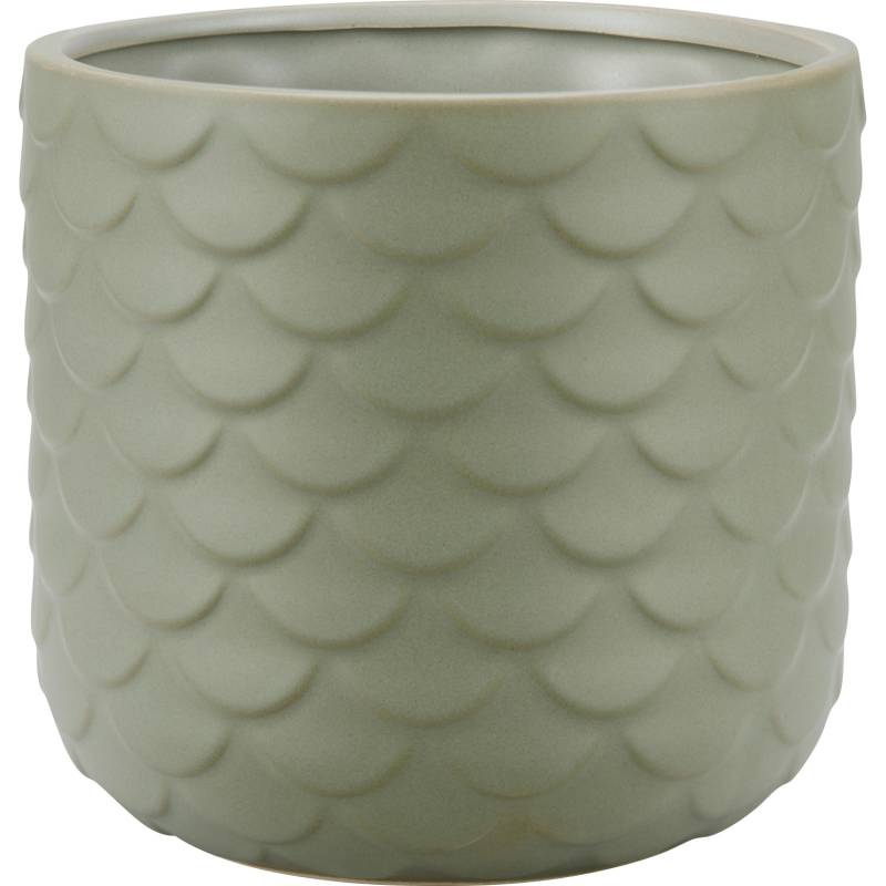 Pflanztopf Ø 15 cm Grün Keramik