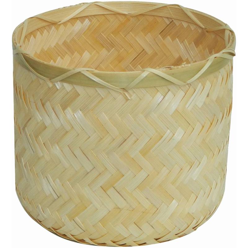 Pflanztopf aus Bambus Ø 15 cm x 13,2 cm Natur