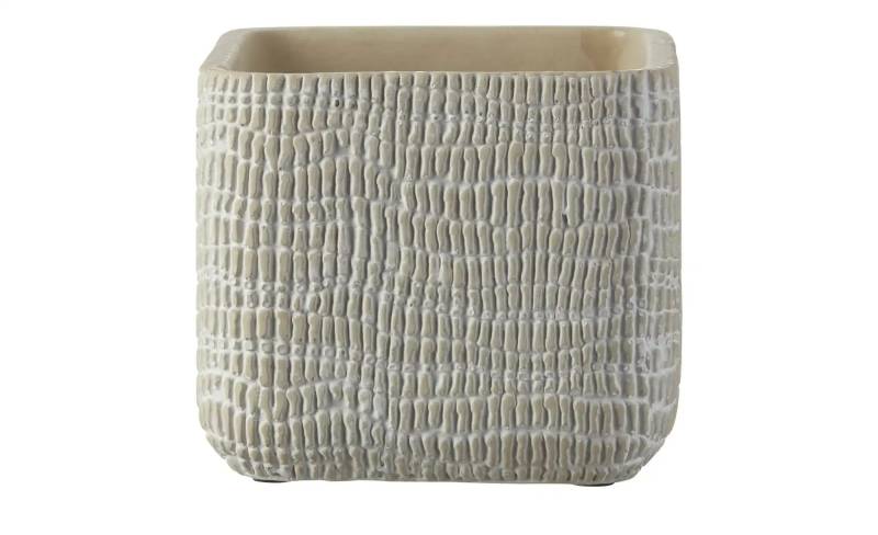 Pflanztopf   ¦ beige ¦ Zement ¦ Maße (cm): B: 12,5 H: 11 Accessoires > Dekoartikel - Höffner