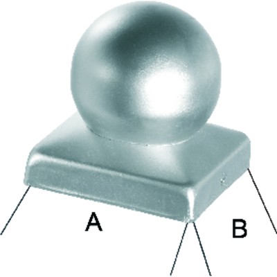 Pfostenabdeckung A2 70 mit Kugel Pfostenabdeckung A2 70 mit Kugel von Nobrand