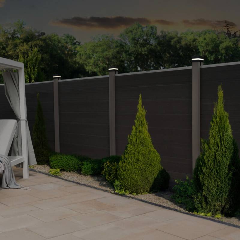 Pfostenabdeckung mit Solar LED Beleuchtung CALLUX COVER