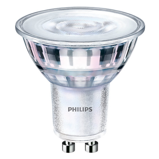 Philips® CorePro GU10 LED Leuchtmittel, Strahler dimmbar neutralweiß 4000K 4W = 35 Watt 240 Lumen 230V Winkel 36º Länge 54 mm