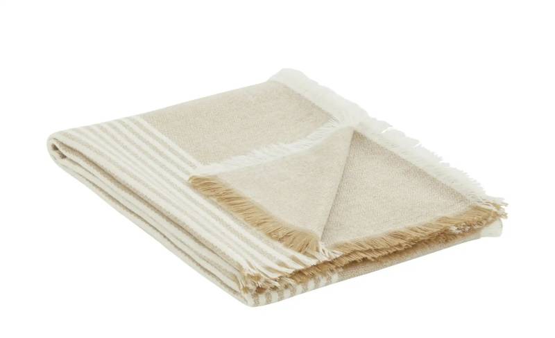 Plaid  Dezent ¦ beige ¦ Synthetik ¦ Maße (cm): B: 130 Heimtextilien > Kuscheldecken - Möbel Kraft