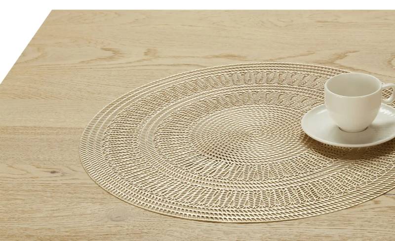 Platzset   ¦ gold ¦ Kunststoff ¦ Maße (cm): H: 0,2  Ø: 38.0 Heimtextilien > Tischwäsche > Platzsets - Möbel Kraft