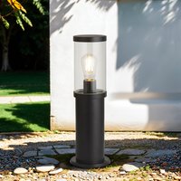 Pollerleuchte IP44 E27 45 cm Schwarz Klar Garten Weg von Searchlight