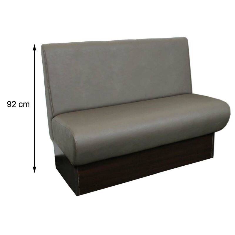 Polsterbank Norbert A1 mit Lehne Höhe 92 cm 170 cm Webstoff grob