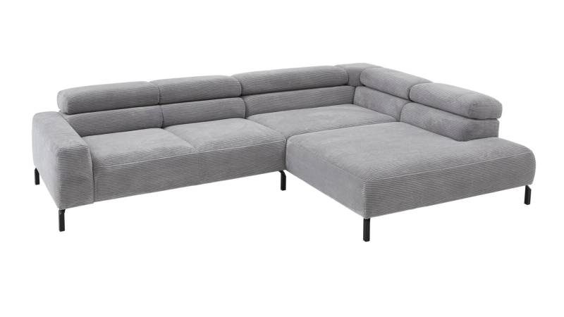 Polsterecke SPRING ca. 276x219cm in Stoff Cord grey