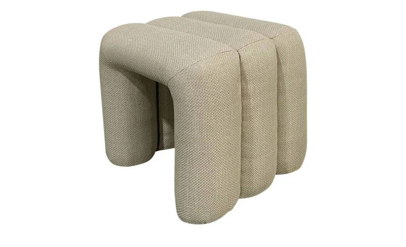Polsterhocker   ¦ beige ¦ Maße (cm): B: 43,5 H: 45 T: 43.5 Polstermöbel > Hocker - Möbel Kraft
