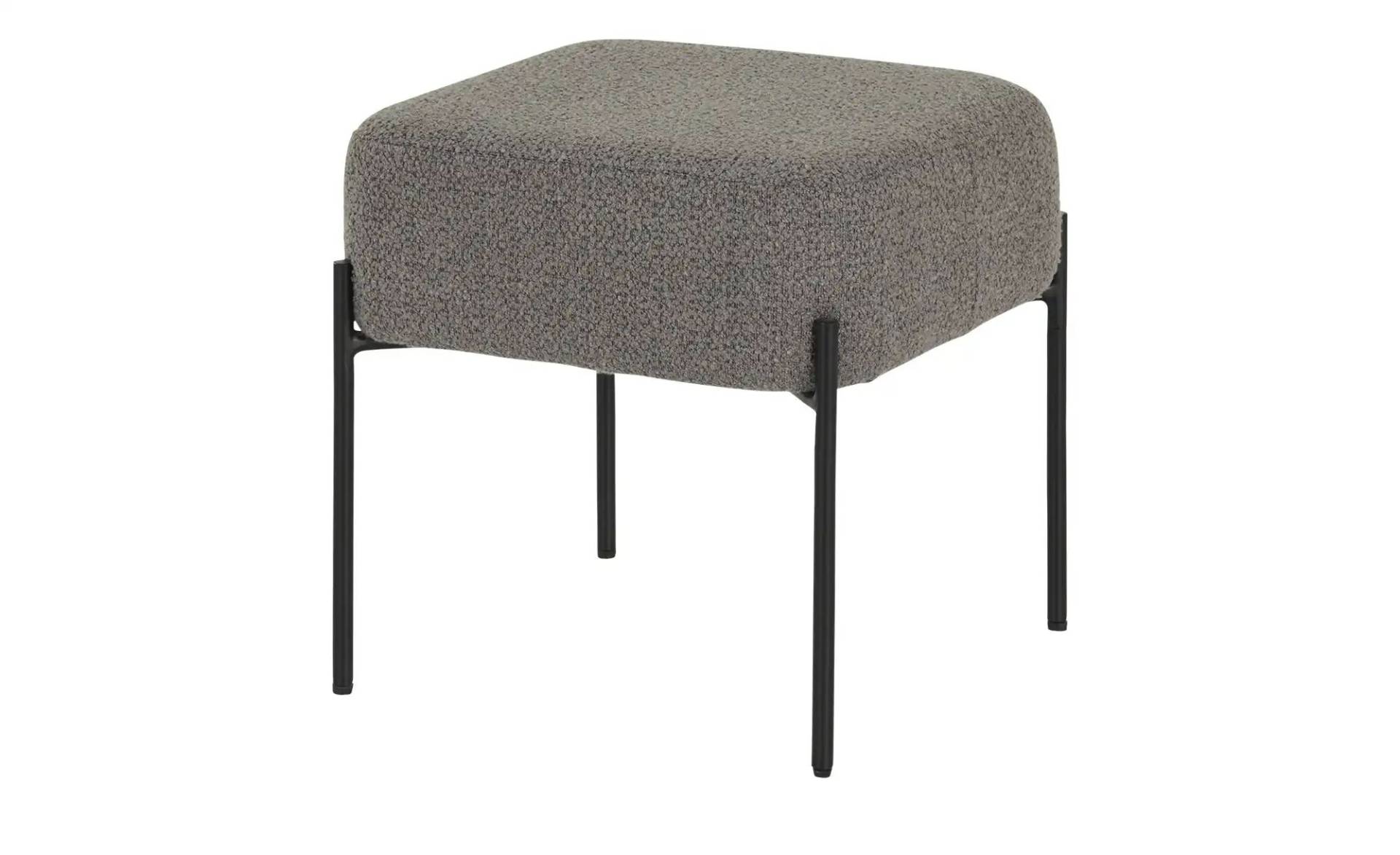 Polsterhocker   ¦ grau ¦ Maße (cm): B: 43 H: 40 T: 43.0 Polstermöbel > Hocker - Möbel Kraft