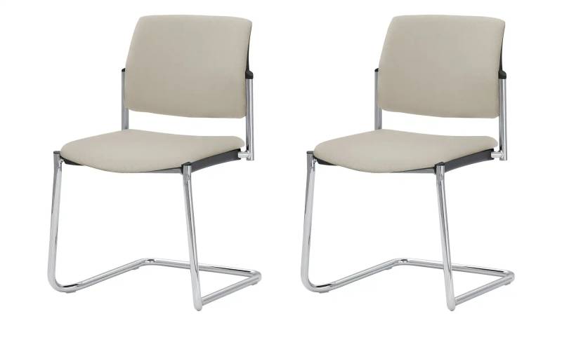 Polsterstuhl  2er Set MyPlano ¦ beige ¦ Maße (cm): B: 49 H: 83 T: 56.0 Stühle > Schwingstühle - Höffner