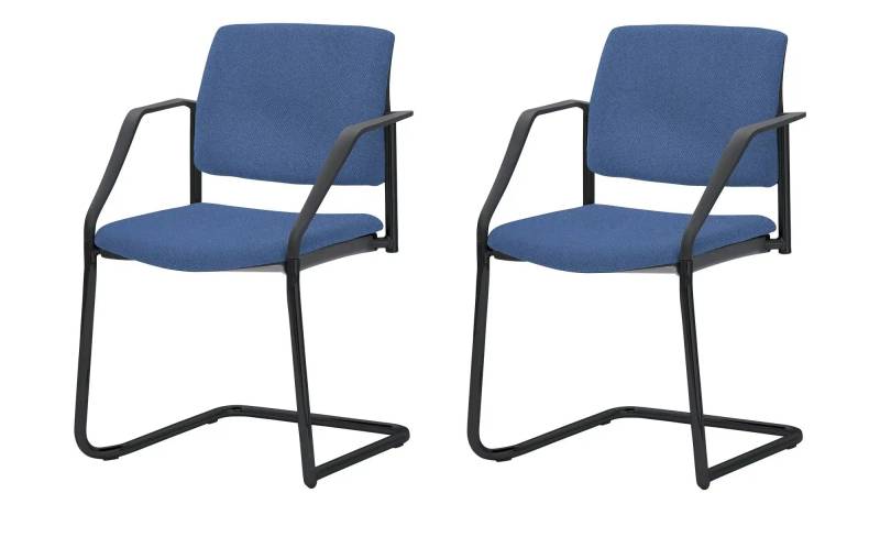 Polsterstuhl  2er Set MyPlano ¦ blau ¦ Maße (cm): B: 59 H: 83 T: 56.0 Stühle > Schwingstühle - Höffner